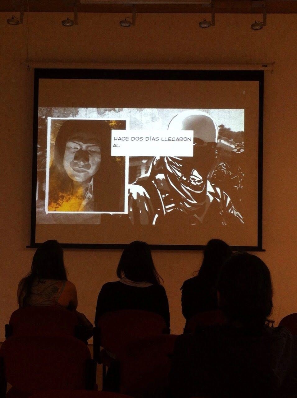 Proyección del corto animado
